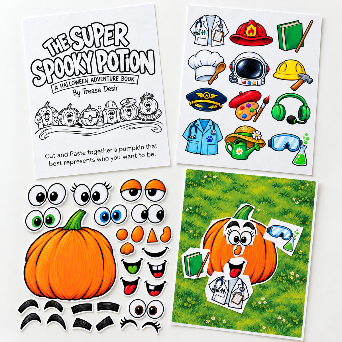 FREE Sample - Pumpkin Possibilities Cut and Paste Activity