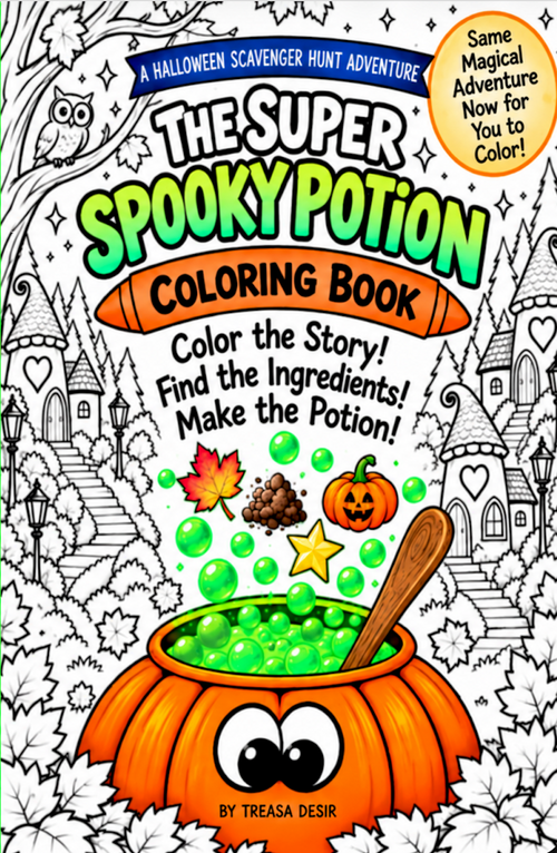 FREE Sample - The Super Spooky Pumpkin Coloring Book