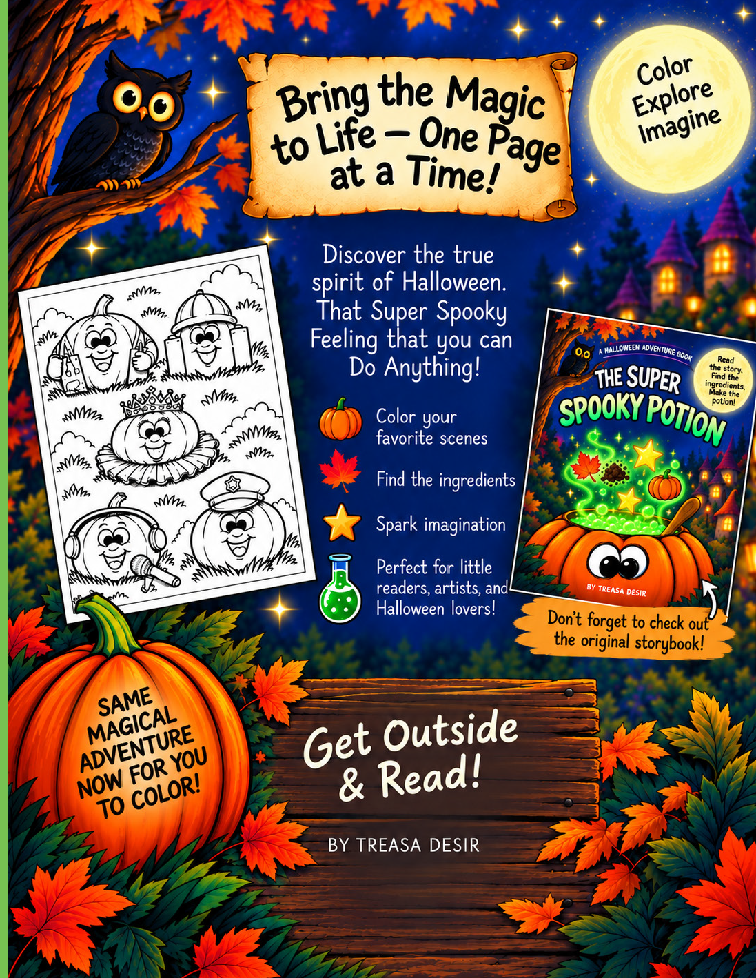 The Super Spooky Potion Coloring Book - Digital Download